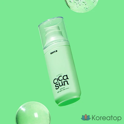 Солнцезащитный крем-сыворотка Edit.B Sunday Cica Sun Serum SPF50+ PA++++, 55 мл, 1 шт.