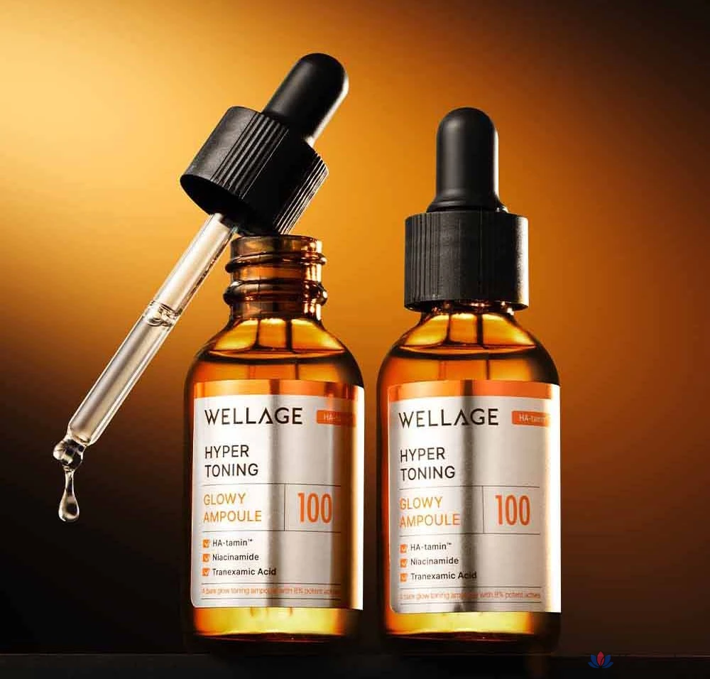 Ампульная сыворотка WELLAGE Hyper Toning Glowy Ampoule, 30 мл, 1 шт.