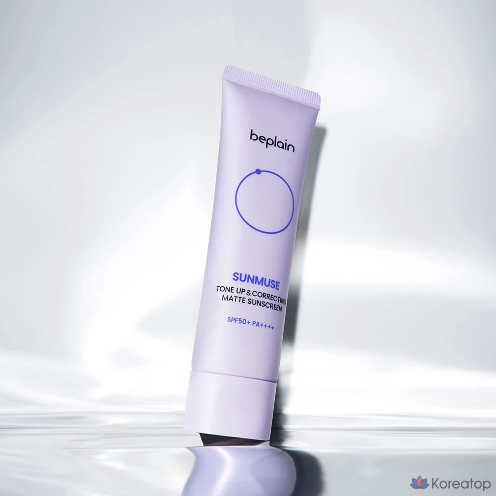 Солнцезащитный крем Beplain Sunmuse Tone Up &amp; Correcting Matte Sunscreen SPF50+ PA++++, 50 мл, 1 шт.