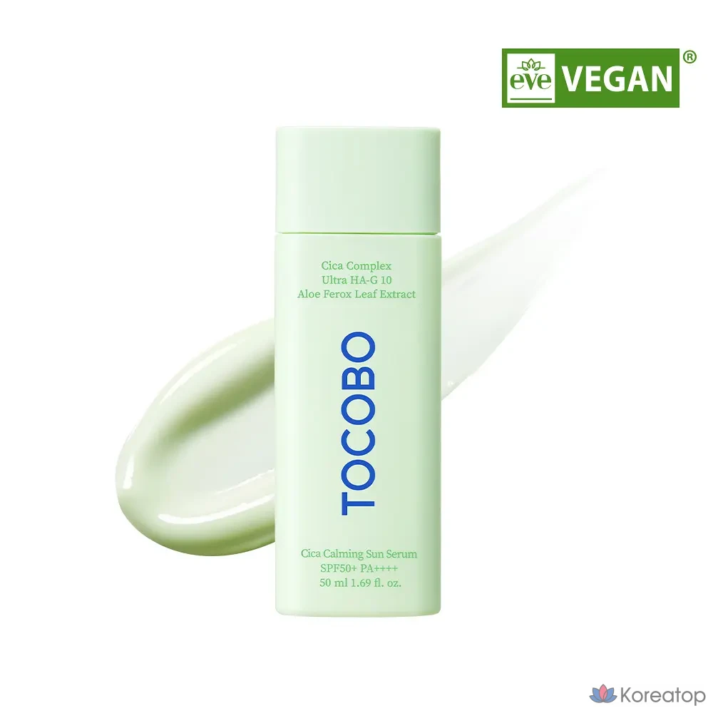 Солнцезащитный крем Tocobo Cica Calming Sun Serum SPF50+ PA++++, 50 мл, 1 шт.