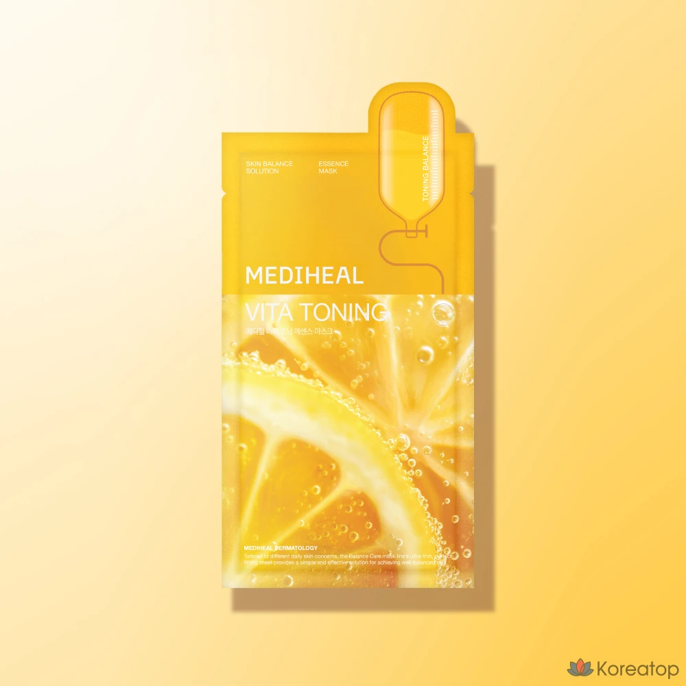 Тканевая маска для лица MEDIHEAL Vita Toning Essence Mask, 20 мл, 15 шт.