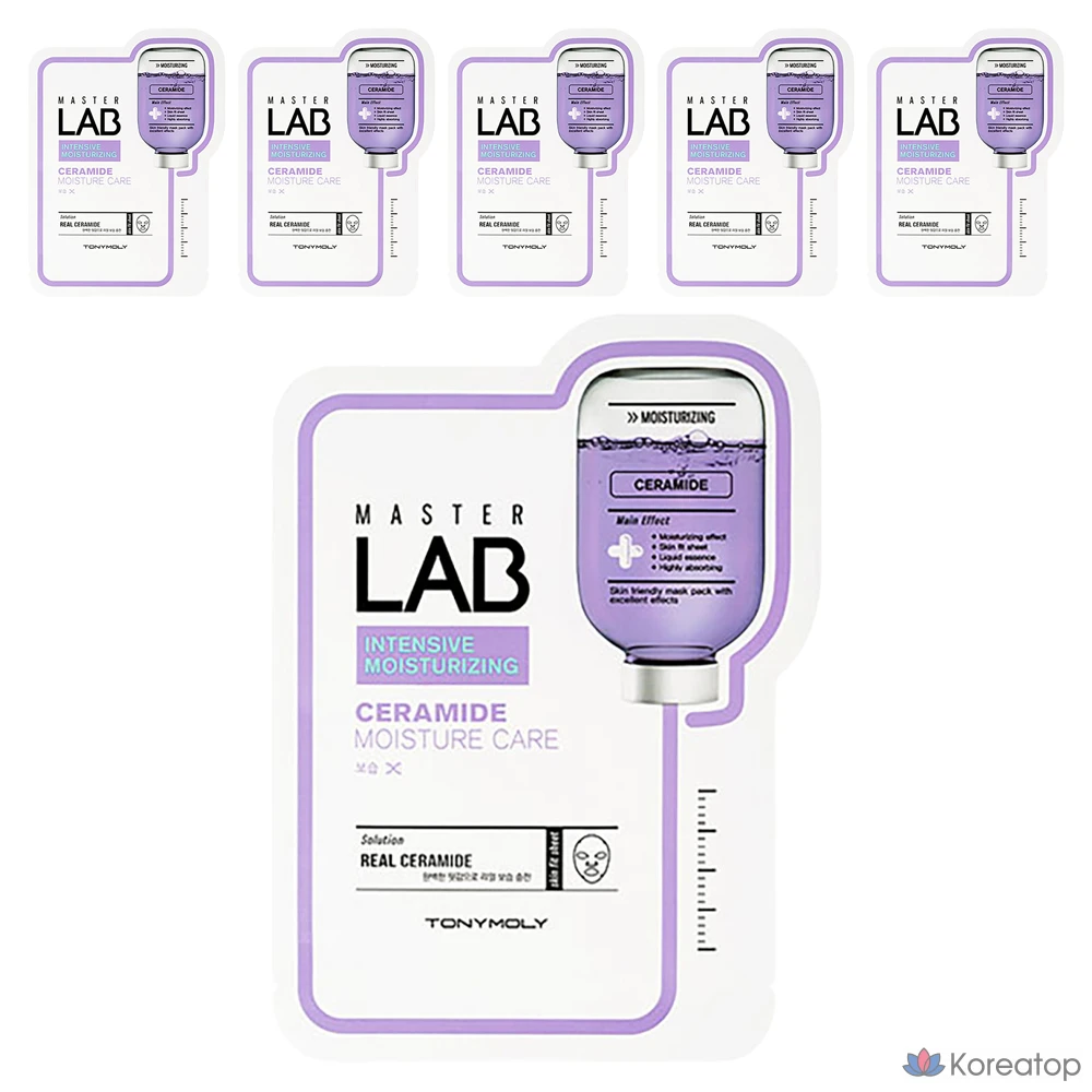 Тканевая маска для лица Tony Moly Master Lab Ceramide Mask Sheet, 6 шт.