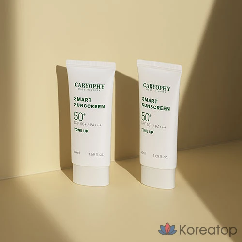 Солнцезащитный крем CARYOPHY Smart Tone-up Sunscreen Waterproof SPF50+ PA+++, 50 мл, 1 шт.