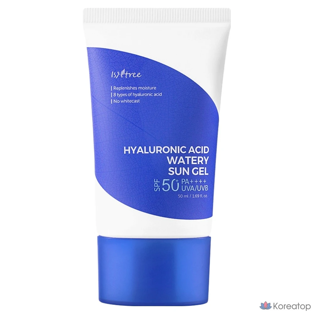 Солнцезащитный крем IsNtree Hyaluronic Acid Watery Sun Gel SPF50+ PA++++, 50 мл, 1 шт.