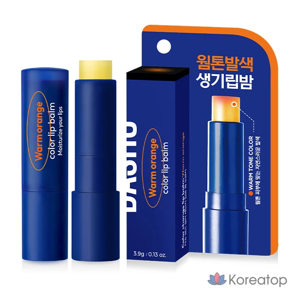 Бальзам для губ DASHU Men's Color Change Lip Balm, оттенок Warm Orange, 4 г, 1 шт.