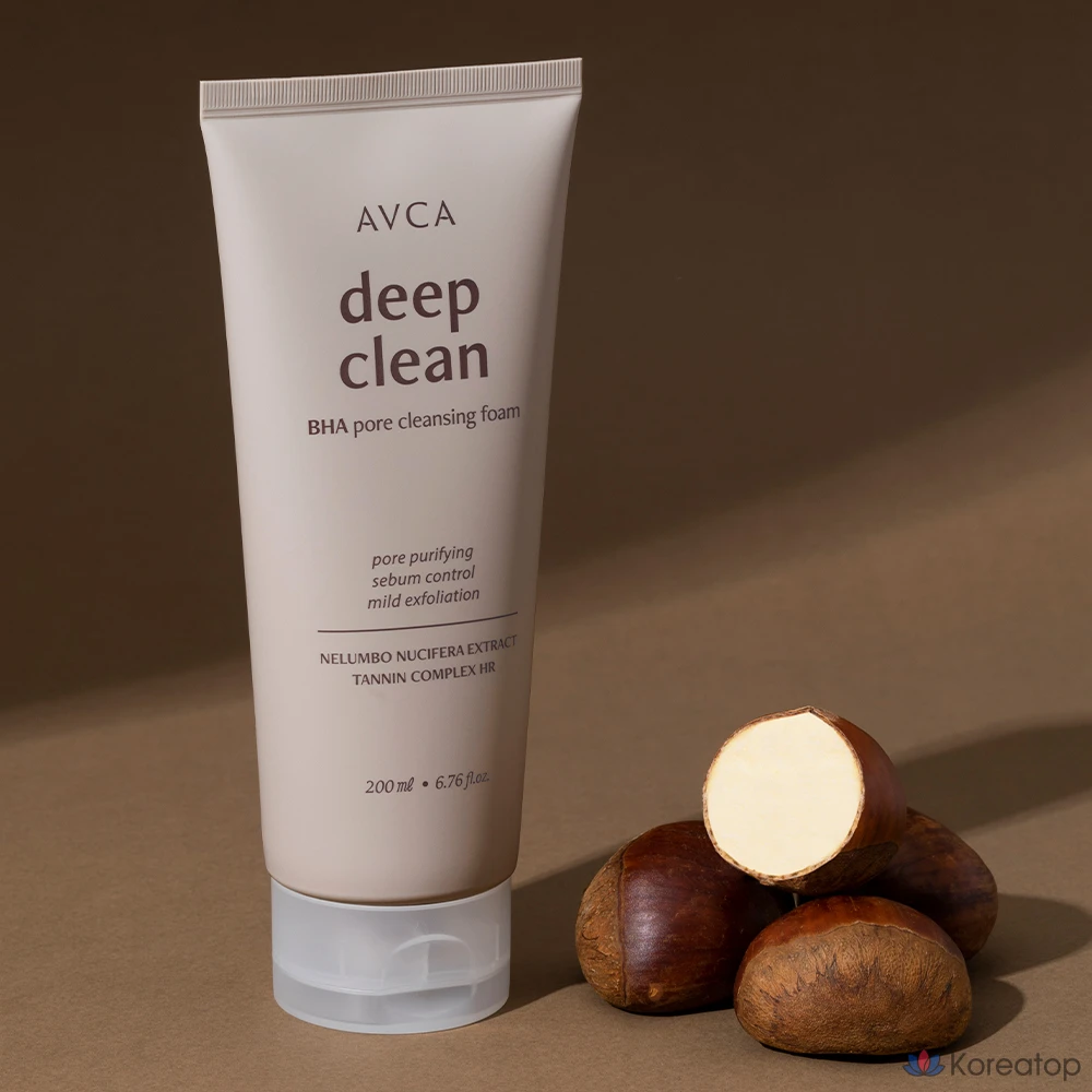 Очищающая пенка AVCA Pore Deep Clean BHA Cleansing Foam, 200 мл, 1 шт.