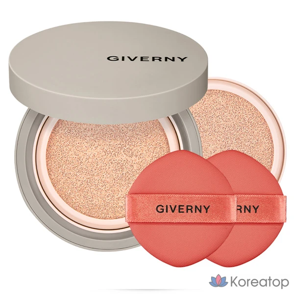 Кушон Giverny Milchak Matt Fit Cushion Foundation, оттенок 17C Porcelain, 12 г + 12 г, 1 шт.