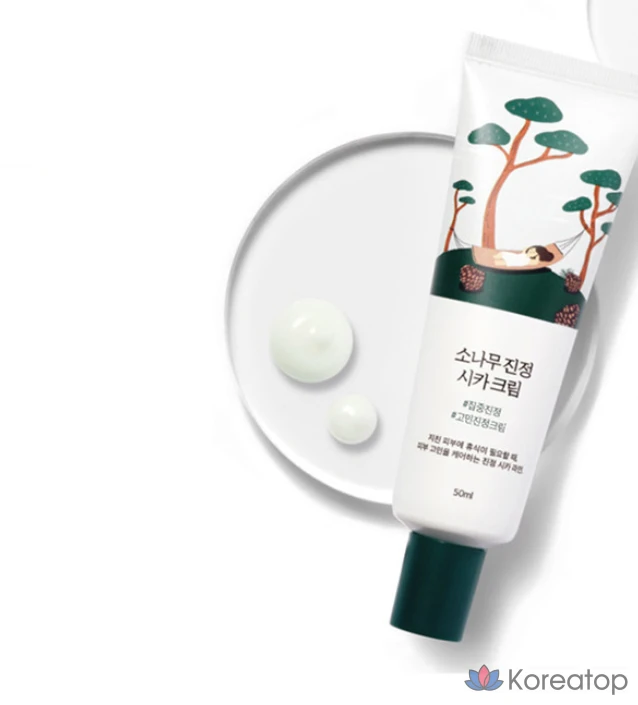 Крем для лица Round Lab Pine Calming Cica Cream, 50 мл, 1 шт., фото 2