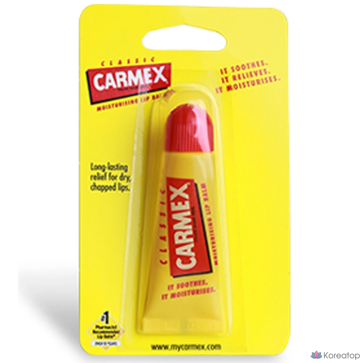 Бальзам для губ Carmex Moisturizing Lip Balm Tube, Classic, 10 г, 1 шт.