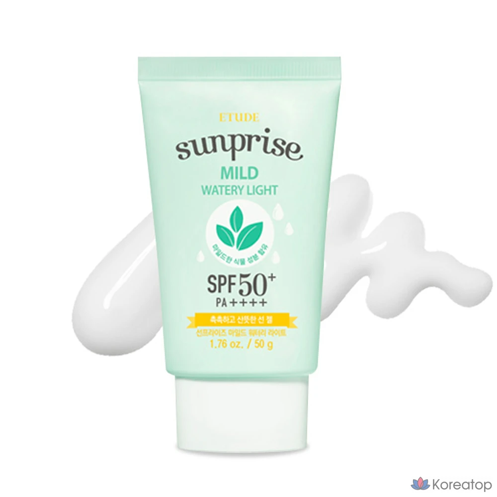 Солнцезащитный крем Etude House Sunprise Mild Watery Light Sun Gel SPF50+ PA++++, 50 г, 1 шт.