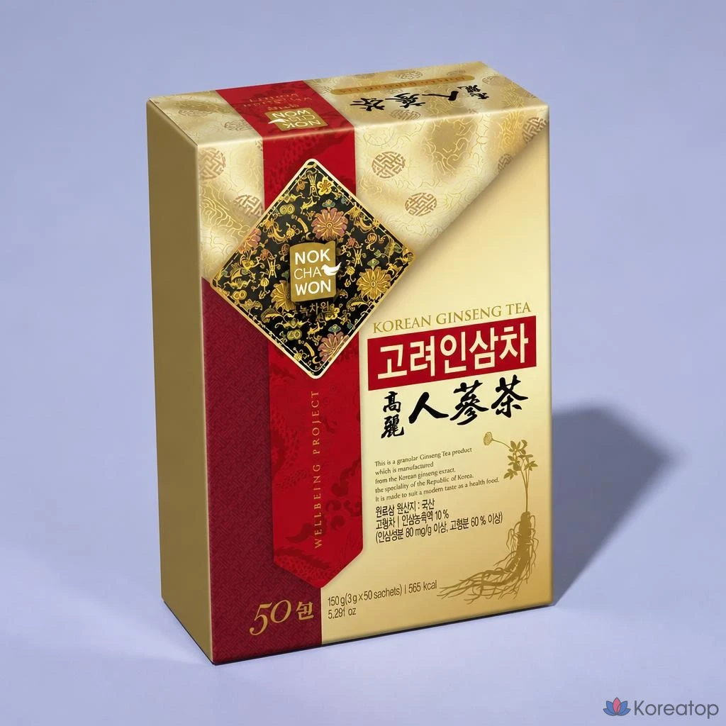 Чай Nokchawon Korean Ginseng Tea, 150 г, 50 шт.