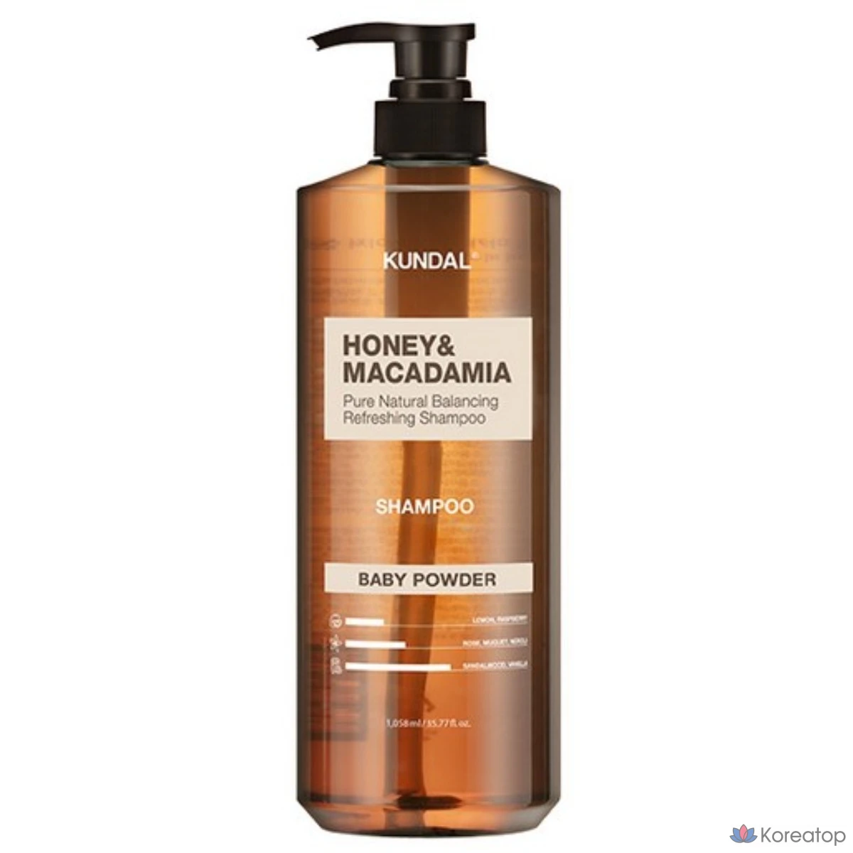 Шампунь Kundal Honey & Macadamia Nature Shampoo, аромат Blanc, 1.058 л, 1 шт.