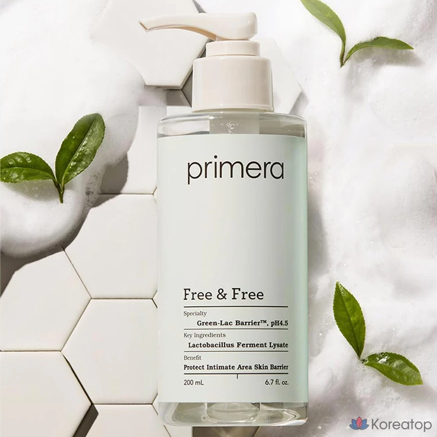 Гель для интимной гигиены PRIMERA Free & Free Feminine Wash, 200 мл, 1 шт.