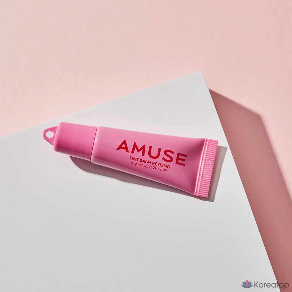 Бальзам для губ AMUSE Tint Keyring Lip Balm, оттенок 02 Happy Girl, 6 г, 1 шт., фото 2