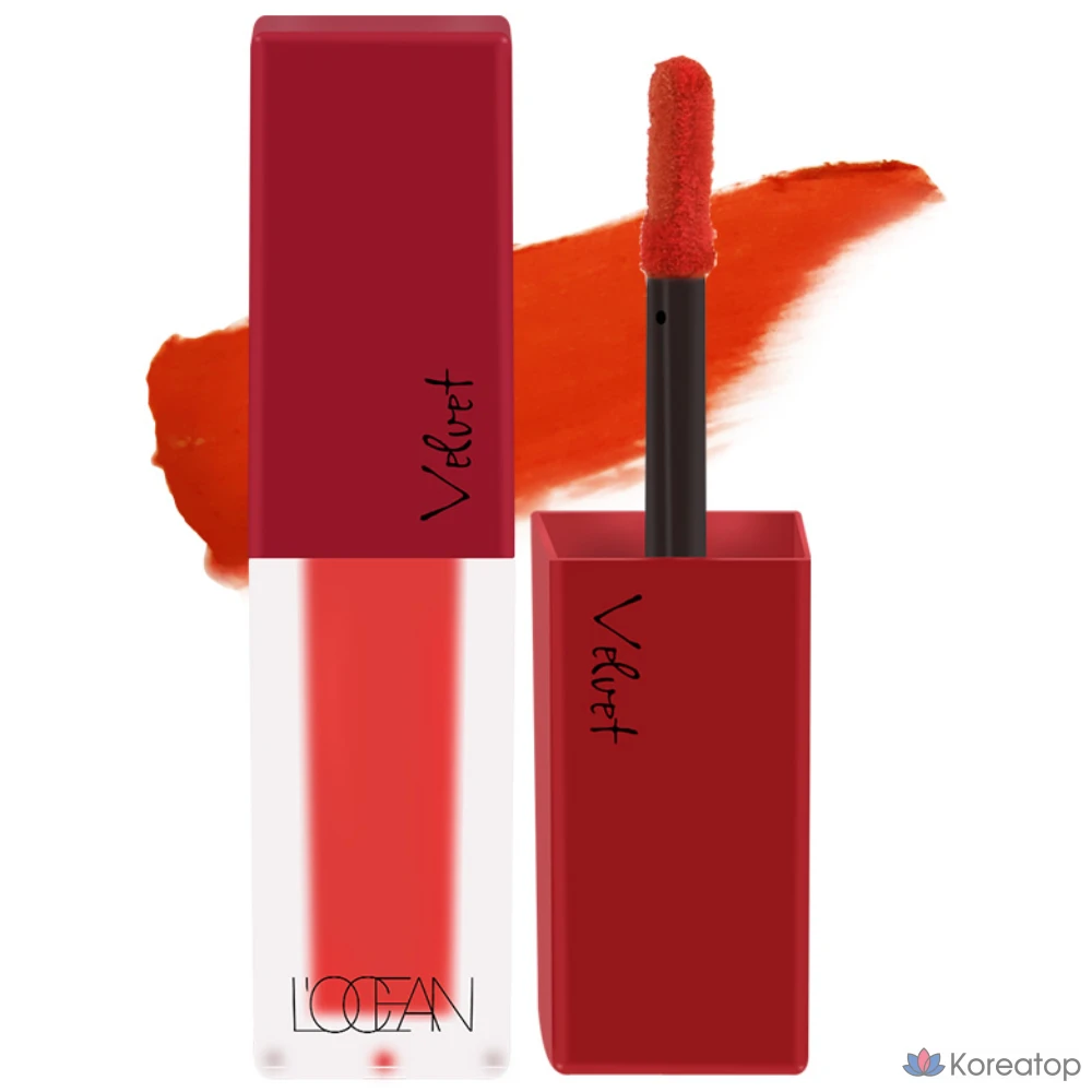 Тинт для губ L'OCEAN Velvet Lip Mousse Tint, оттенок C03 Scarlet Orange, 1 шт.