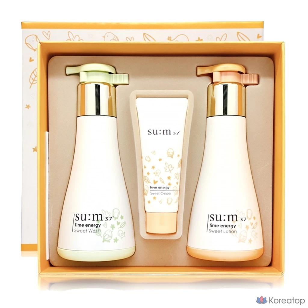 Набор для ухода SU:M37 Time Energy Sweet 2-piece Set (Lotion 250 мл + Wash 250 мл), 250 мл, 1 шт.