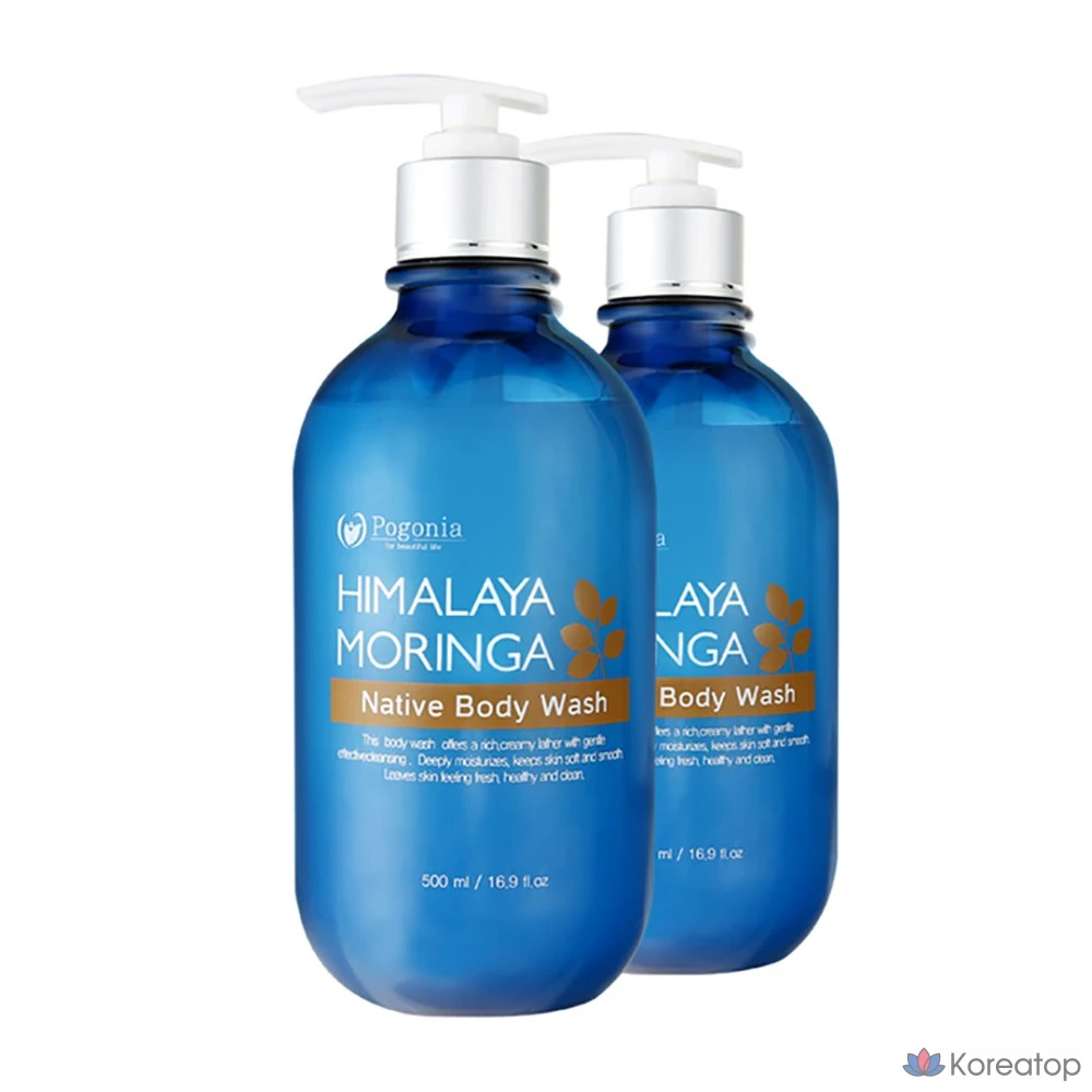 Гель для душа Pogonia Himalaya Moringa Native Body Wash, 500 мл, 1 шт.