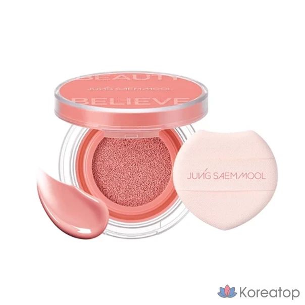 Кушон-бланш Jungsaemmool Artist Cushion Blush (+ Tone Filter 3 мл), оттенок Coral Halo, 1 шт.