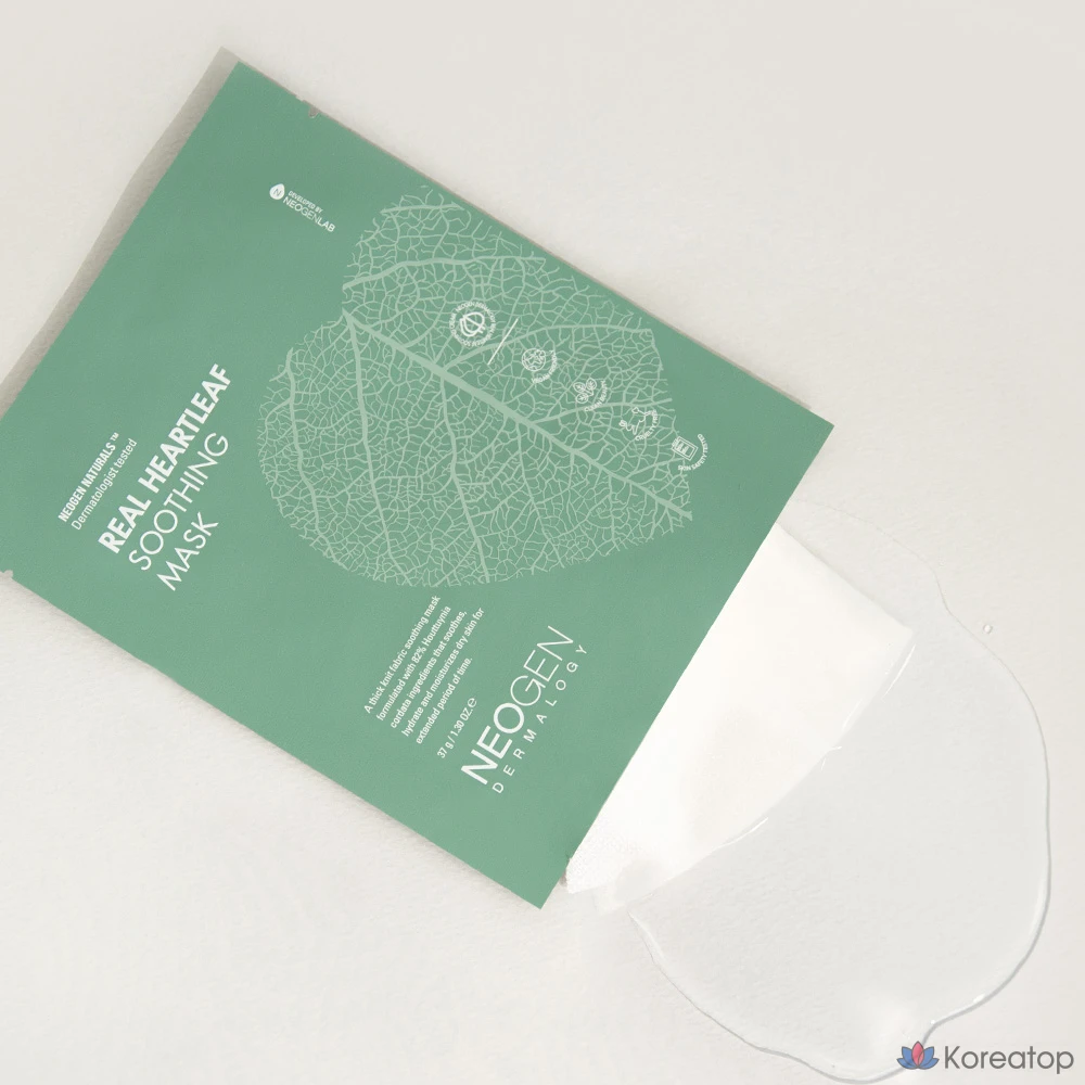 Тканевая маска для лица Neogen Real Heartleaf Soothing Mask, 2 шт.