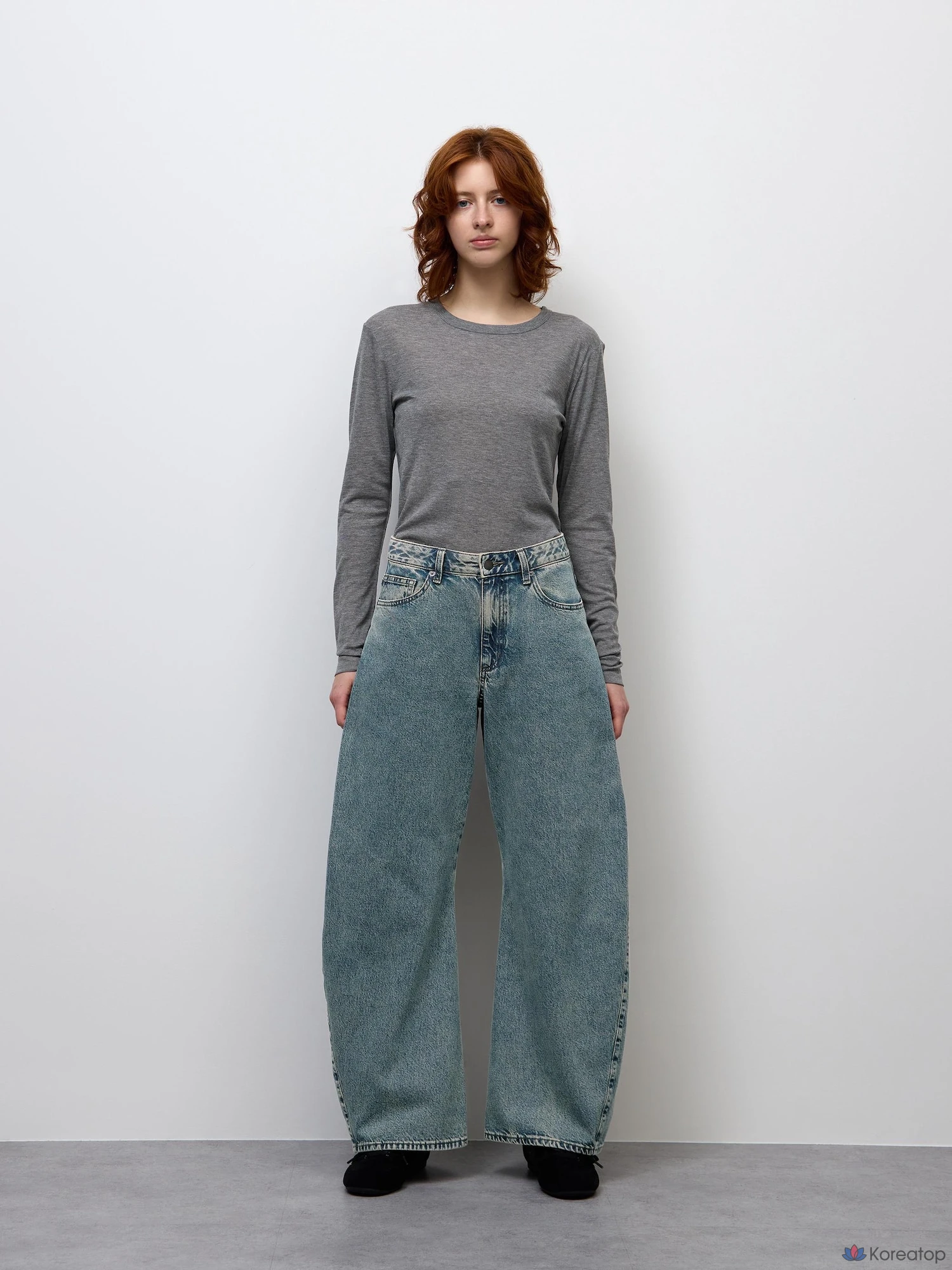 Джинсы Uniqlo 3D Barrel Jeans, длина ноги 72.5-75.5 см, фото 3