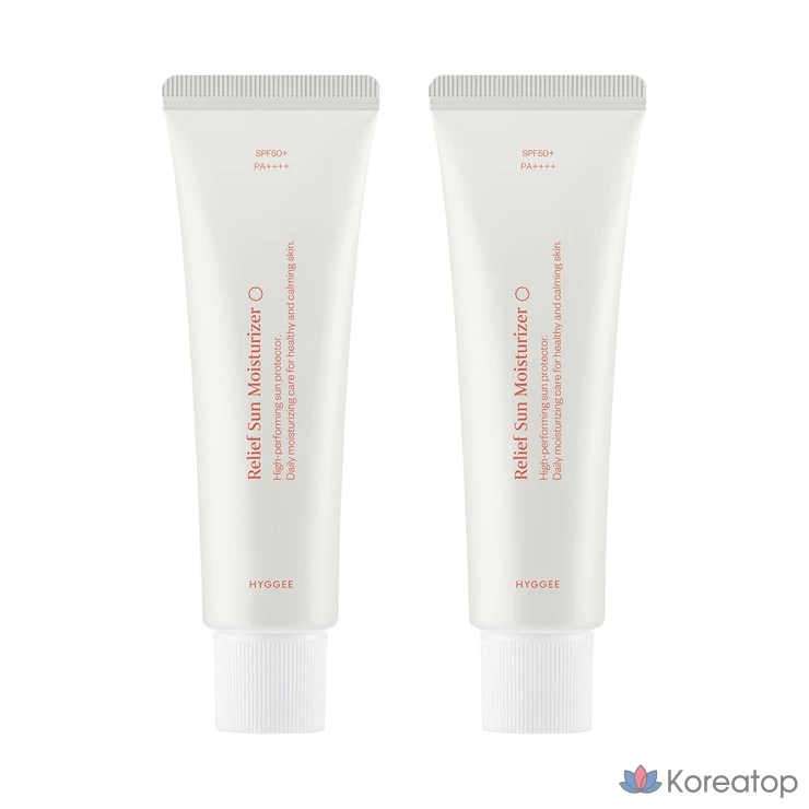 Солнцезащитный крем HYGGEE Relief Sun Cream, 50 мл, 2 шт.