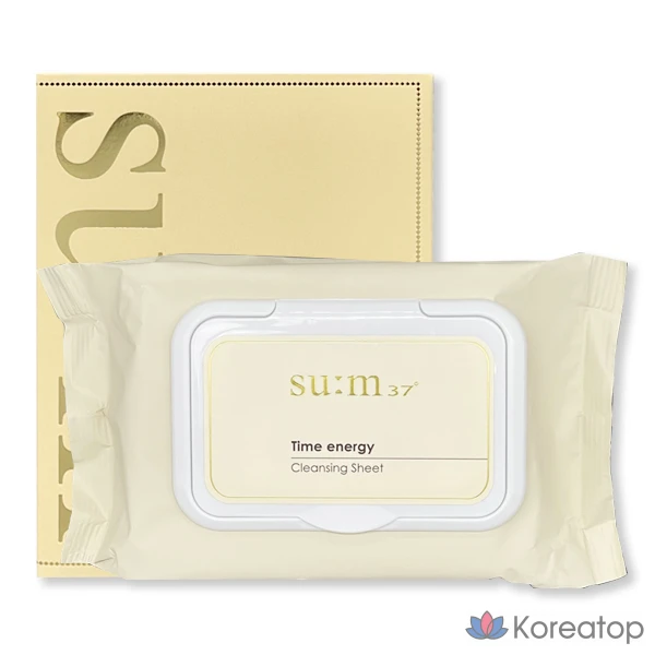 Очищающие салфетки SU:M37 Time Energy Cleansing Sheet, 1 шт.