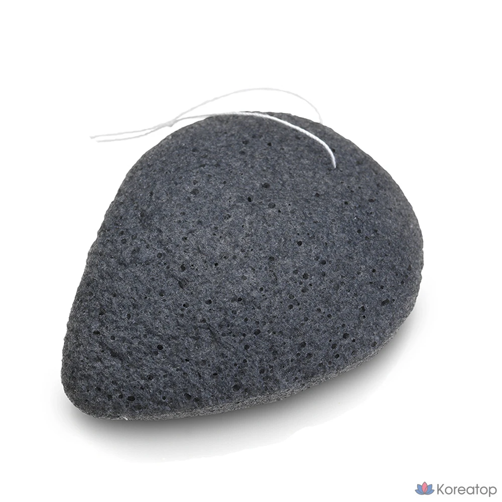 Очищающий спонж The Face Shop Daily Beauty Tools Charcoal Konjac Cleansing Puff, 1 шт.
