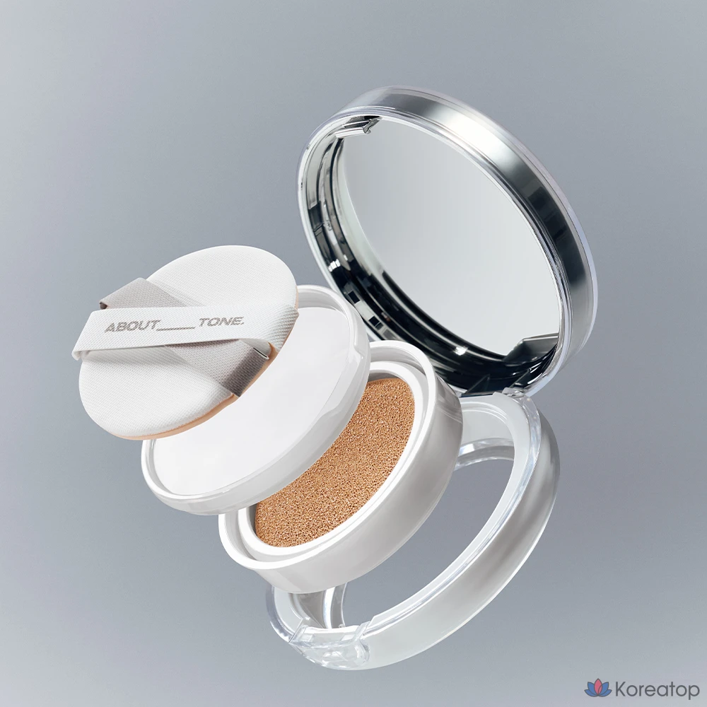 Кушон ABOUT TONE Skin Layer Fit Cushion Refill, оттенок 22.5 Beige, 13 г, 1 шт., фото 2