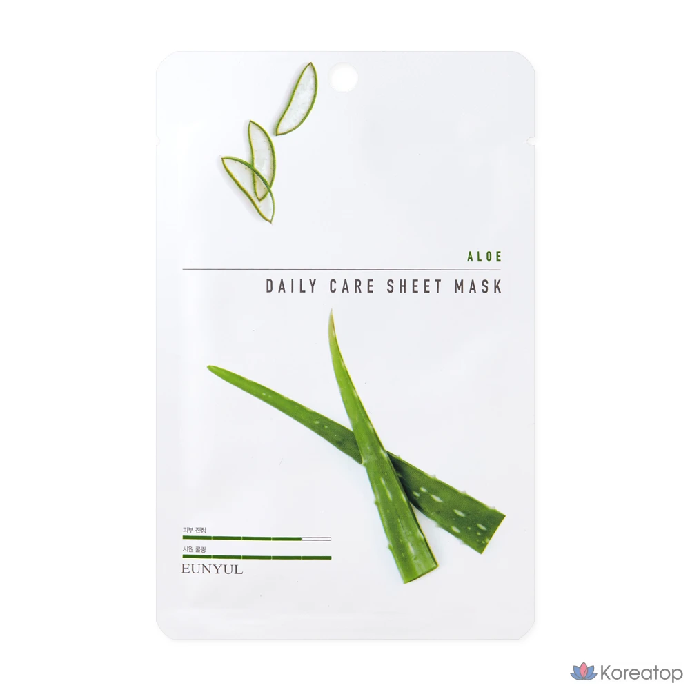 Тканевая маска для лица Eunyul Aloe Daily Care Sheet Mask, 120 шт., фото 2