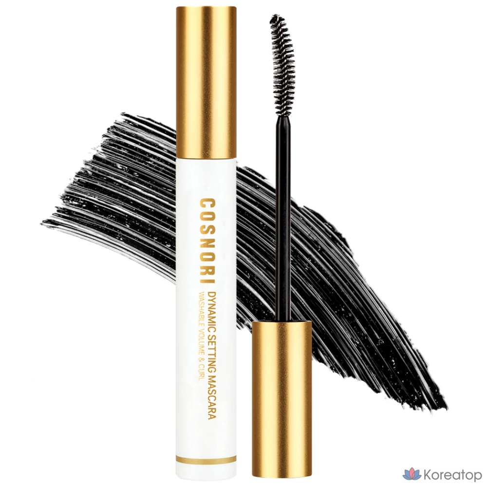 Тушь для ресниц Cosnori Dynamic Setting Washable Mascara Volume & Curl, 7 мл, 1 шт.