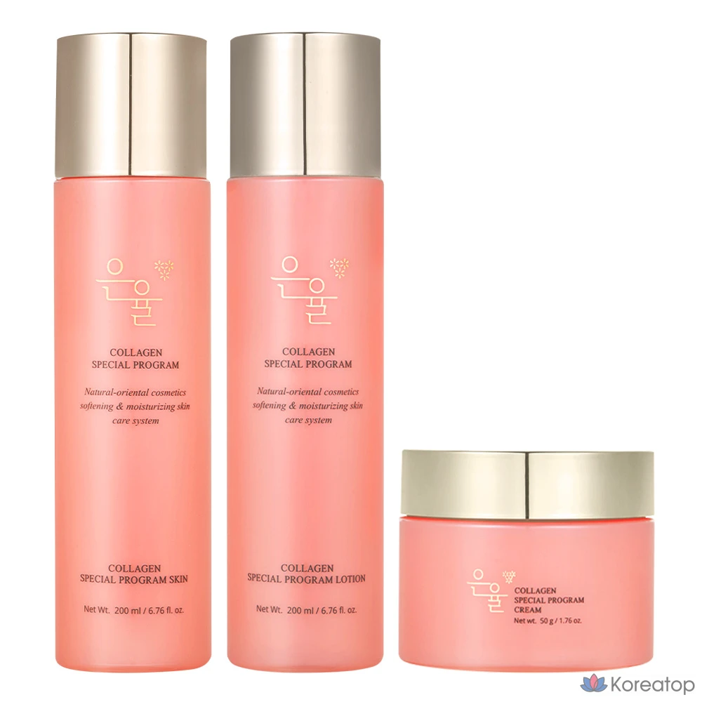 Набор для ухода Eunyul Collagen Special 3-piece Set (Toner + Lotion + Cream), 1 шт.