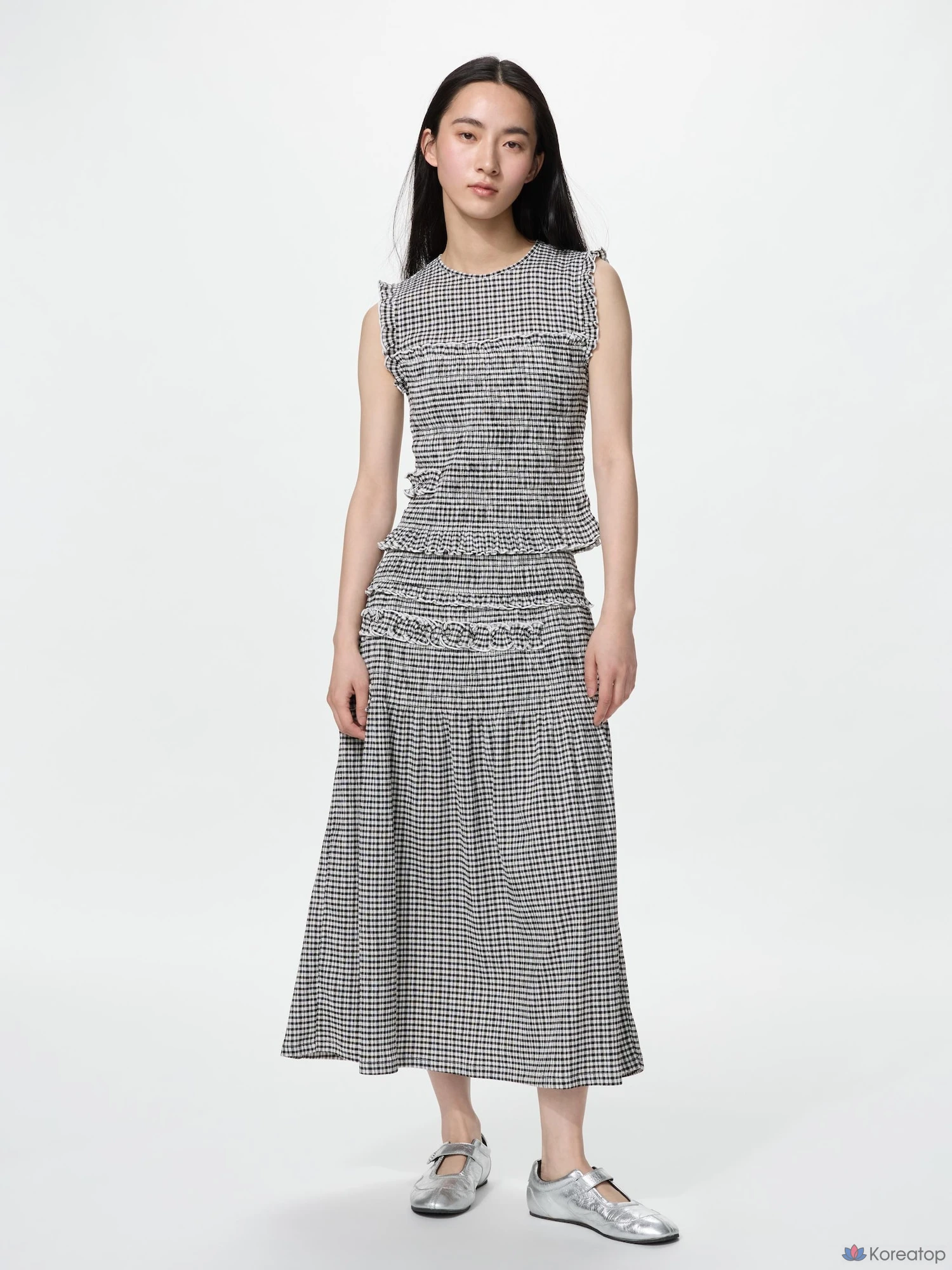 Юбка Uniqlo Shirring Skirt