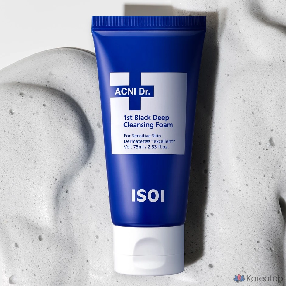 Очищающая пенка Isoi Acne Doctor First Black Deep Cleansing Foam, 75 мл, 1 шт.