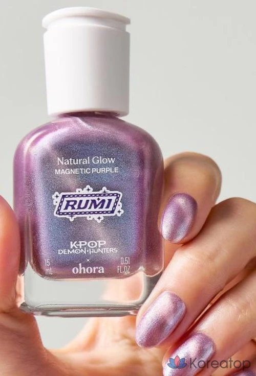 Укрепляющее средство для ногтей Ohora Nail Strengthener Magnetic Purple, 15 мл, 1 шт.