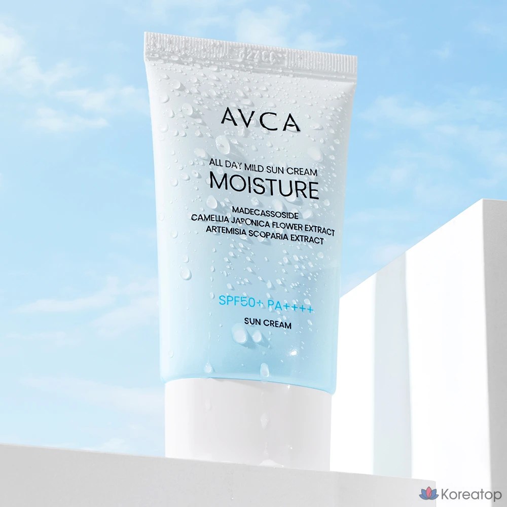 Солнцезащитный крем AVCA All Day Low Irritation Moisture Sun Cream SPF50+ PA++++, 35 мл, 1 шт.