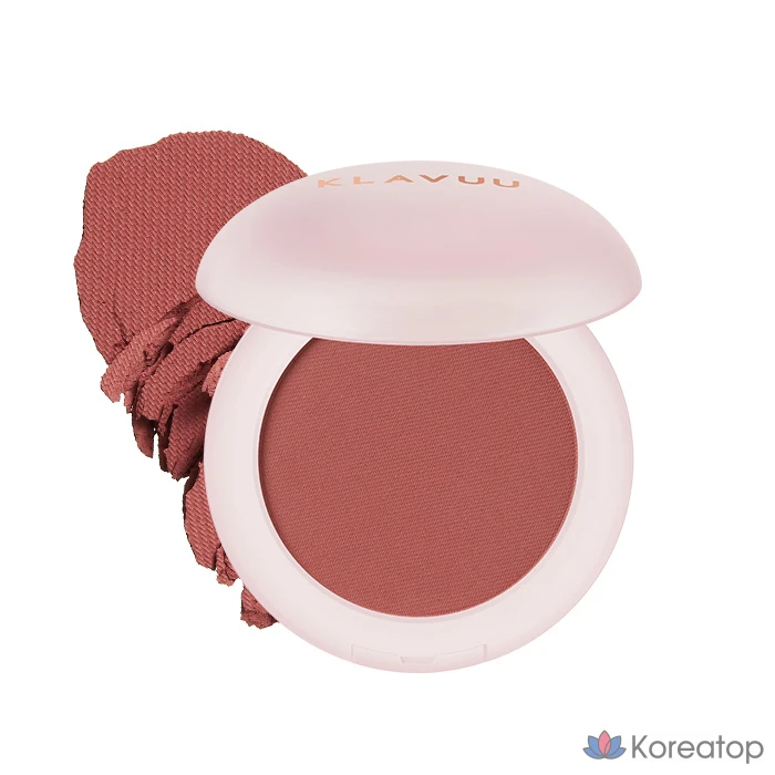 Пудровый румянец Klavuu Natural Powder Blusher, оттенок Sunset Brick, 4.5 г, 1 шт.