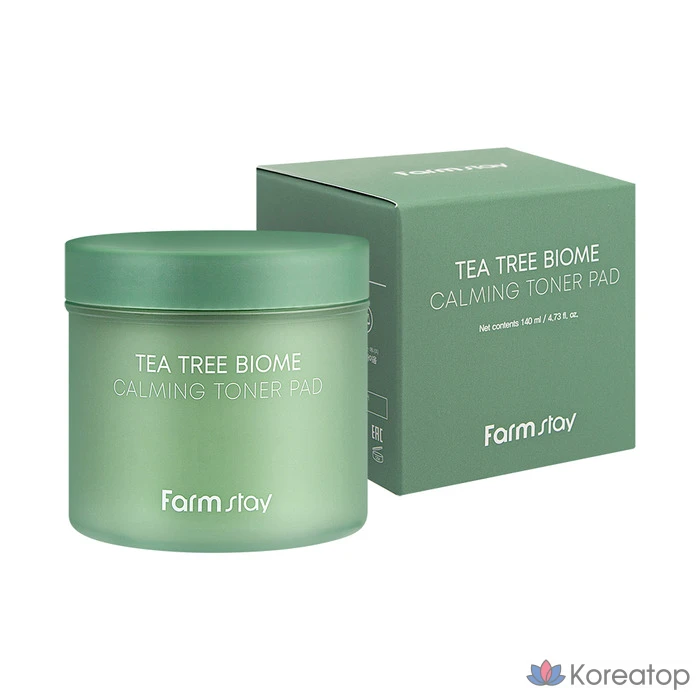 Тонер-пэды FarmStay Tea Tree Biome Toner Pad, 140 мл, 70 шт.