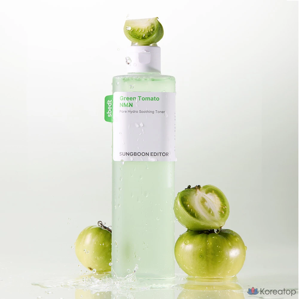 Тонер Sungboon Editor Green Tomato Pore Tightening Moisture Soothing NMN Hyaluronic Acid, 350 мл, 1 шт.