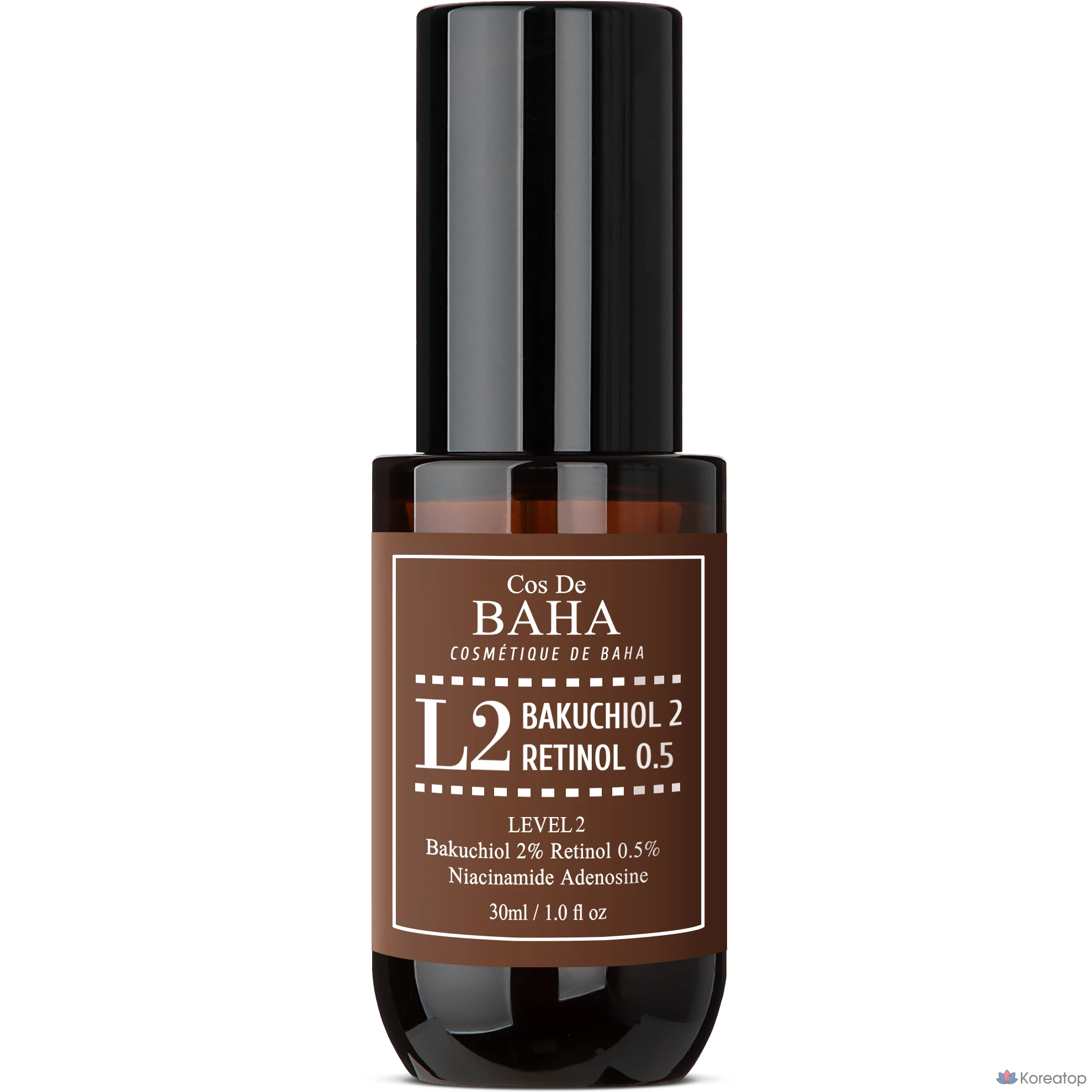 Ампульная сыворотка Cos De Baha L2 Bakuchiol 2% Retinol 0.5% Ampoule Serum, 30 мл, 1 шт.