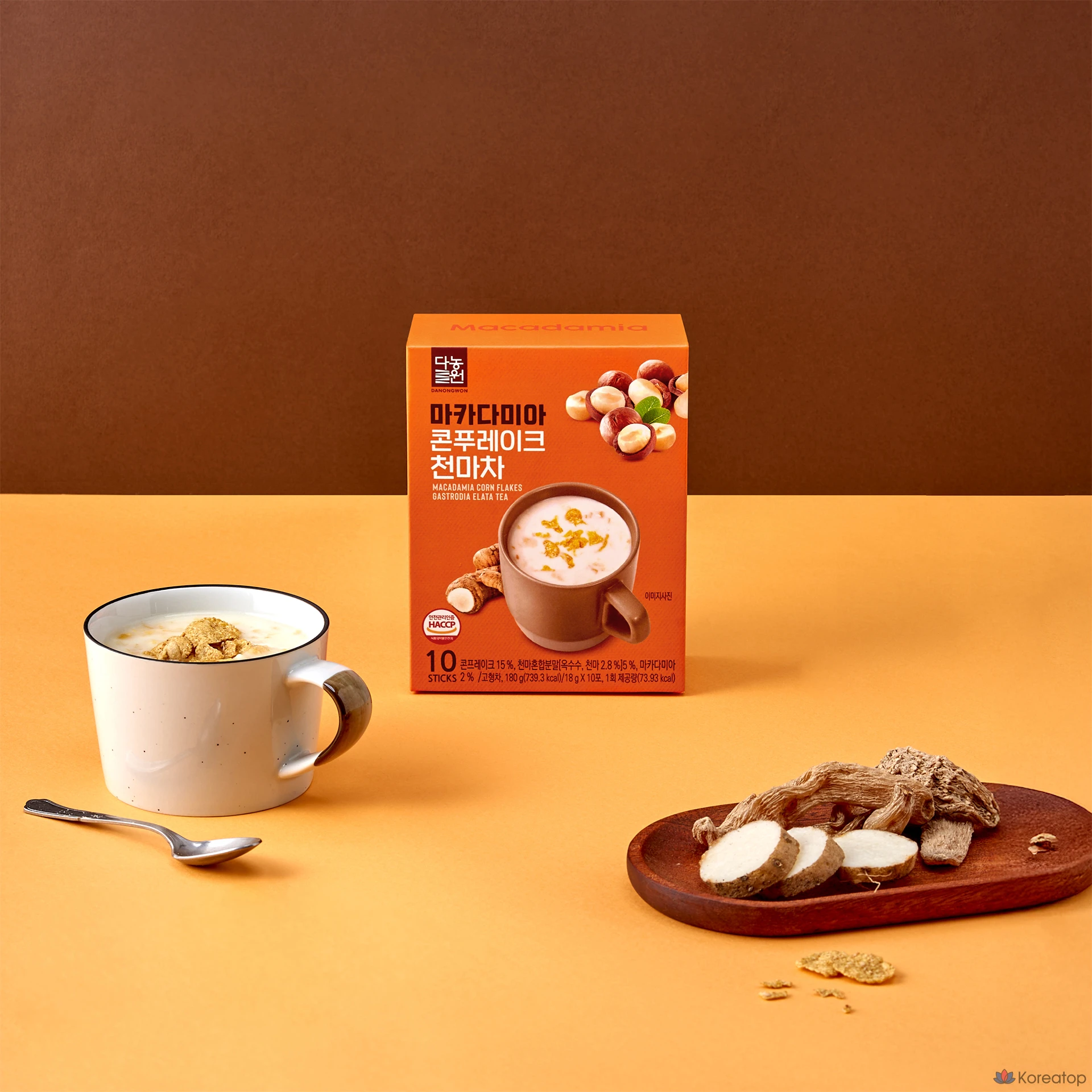Чай Danongwon Macadamia Corn Flakes Cheonma Tea, 18 г, 10 шт.