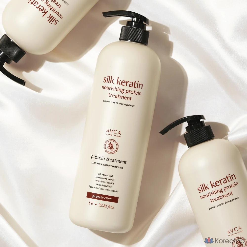 Кондиционер-уход AVCA Silk Keratin Nourishing Protein Treatment, 1 л, 1 шт.