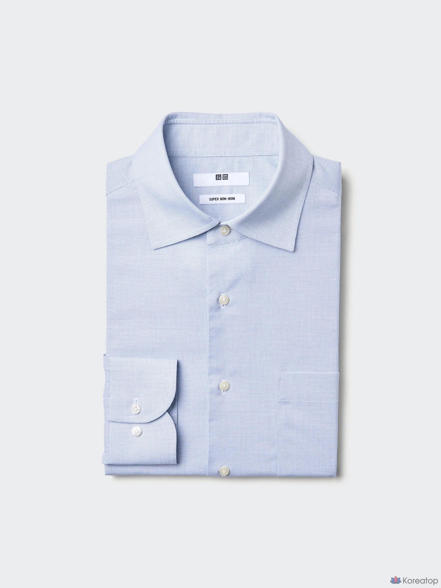 Рубашка Uniqlo Super Non-Iron Shirt (Semi Wide Collar), в клетку