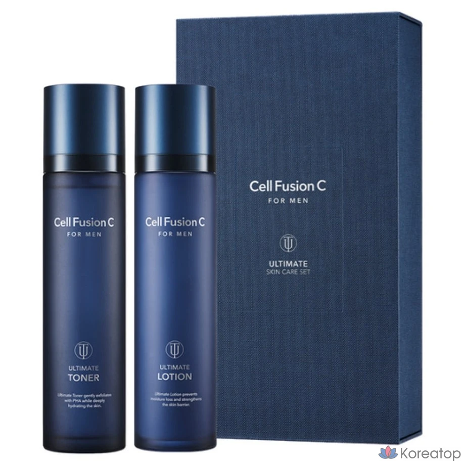Набор для ухода CELL FUSION C For Men Ultimate 2-piece Set, 3 шт.