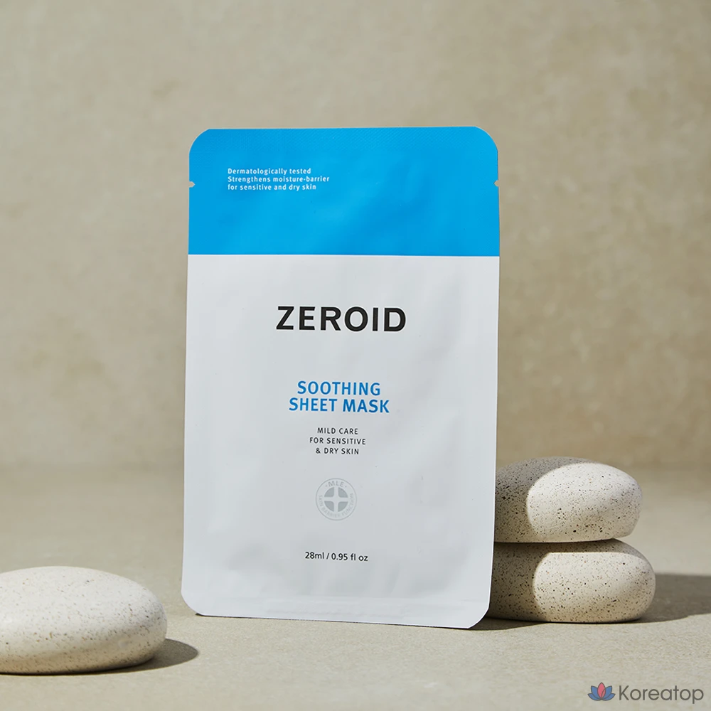 Тканевая маска для лица ZEROID Soothing Sheet Mask, 28 мл, 6 шт., фото 2