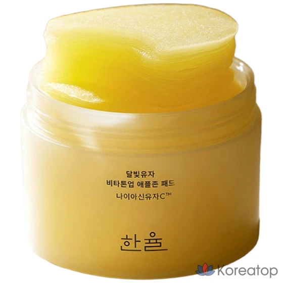 Пэды Hanyul Moonlight Yuja Vita Tone-up Apple Zone Pad, 105 мл, 60 шт.