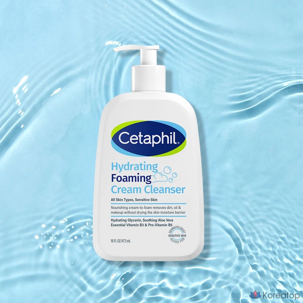 Очищающий крем-пенка Cetaphil Hydrating Foaming Cream Cleanser, 473 мл, 1 шт.
