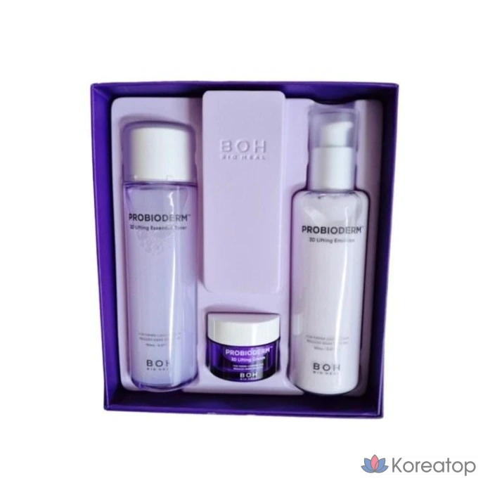 Набор для ухода Eunyul Biohealo Probioderm 3D Lifting Skincare 3-piece Set (Toner + Emulsion + Cream), 1 шт.