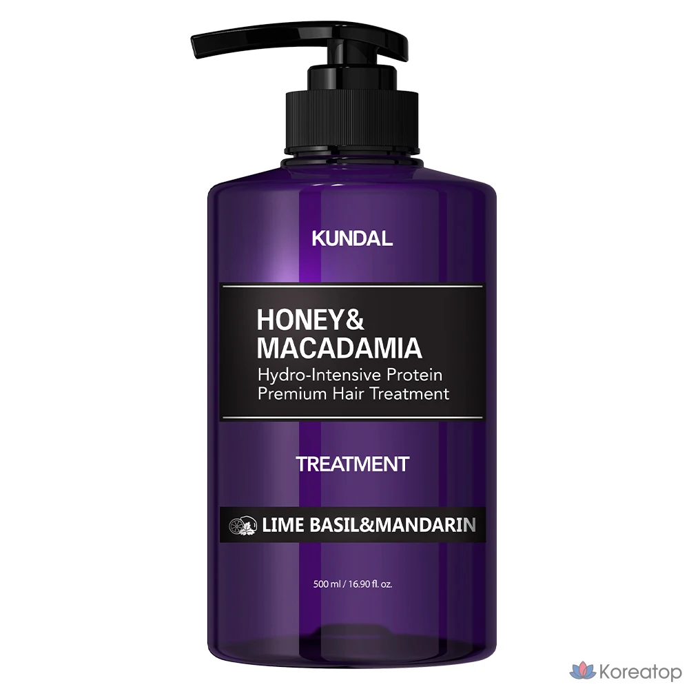 Кондиционер для волос Kundal Protein Hair Aroma Edition Lime Basil &amp; Mandarin, 500 мл, 1 шт.