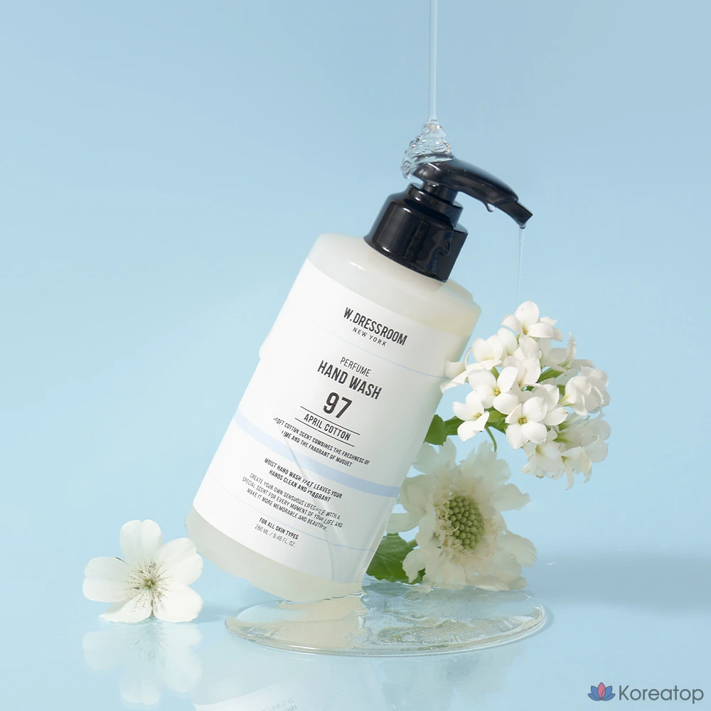 Гель для мытья рук W.Dressroom Perfume Hand Wash, аромат April Cotton, 280 мл, 1 шт.