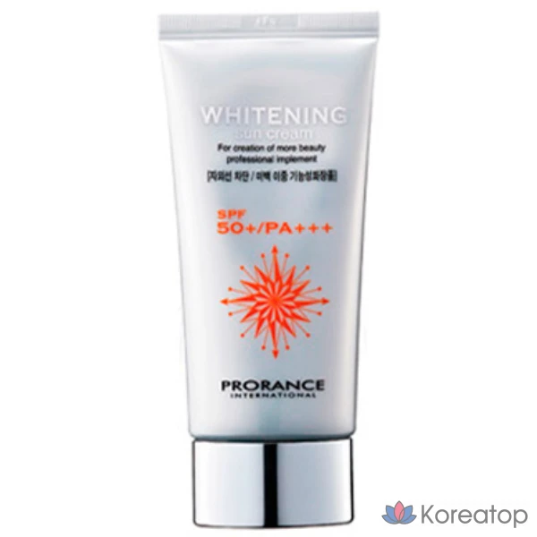 Солнцезащитный крем Prorance Whitening Sun Cream SPF50+ PA+++, 1 шт.